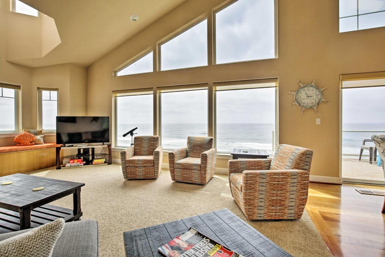 Oceanfront South Beach Home With Hot Tub And Sauna نيوبورت المظهر الخارجي الصورة
